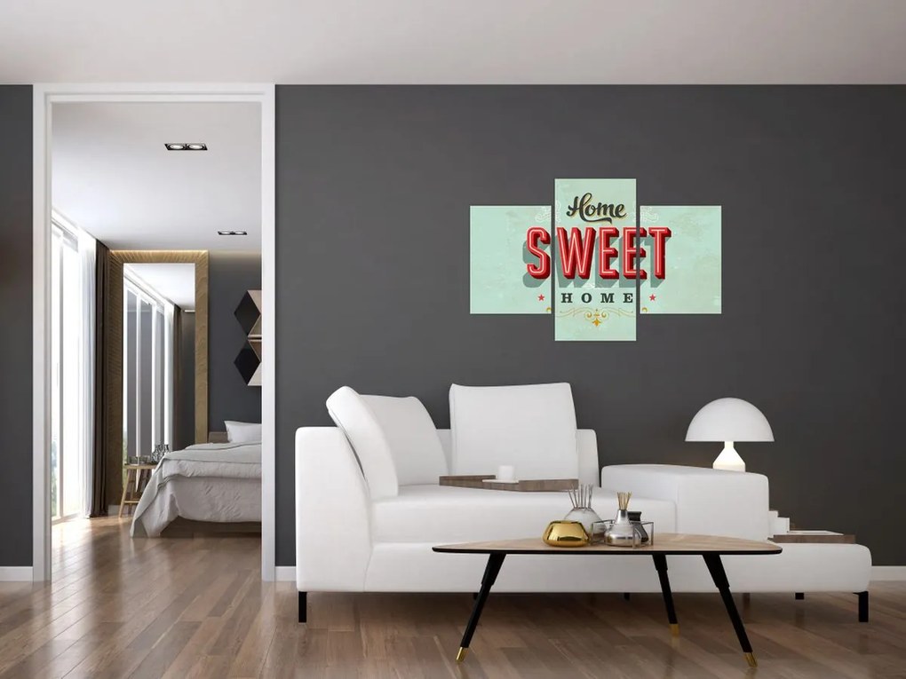 Tablou - Home sweet home (90x60 cm)