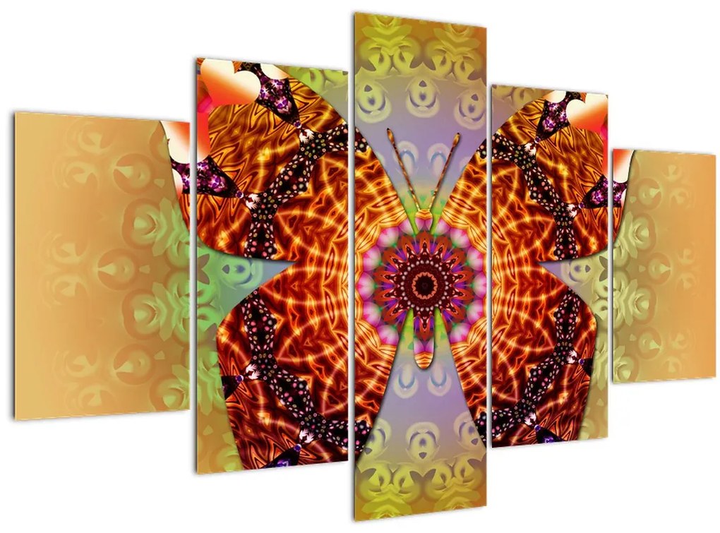 Tablou - Fluture etno (150x105 cm)