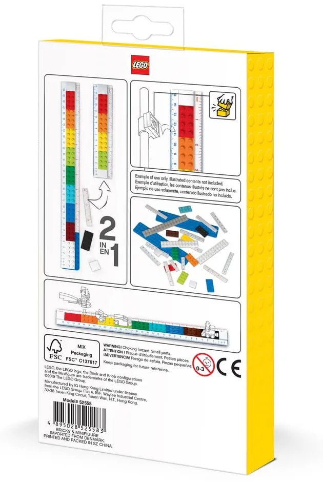 Riglă pliabilă cu minifigurină LEGO®, 30 cm