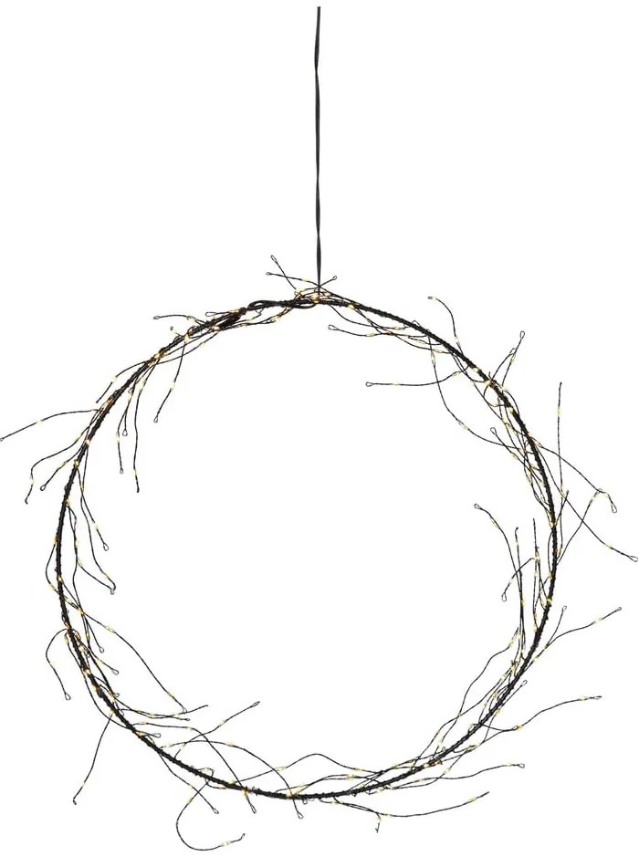 Decorațiune luminoasă neagră ø 35 cm de Crăciun Nike – Star Trading