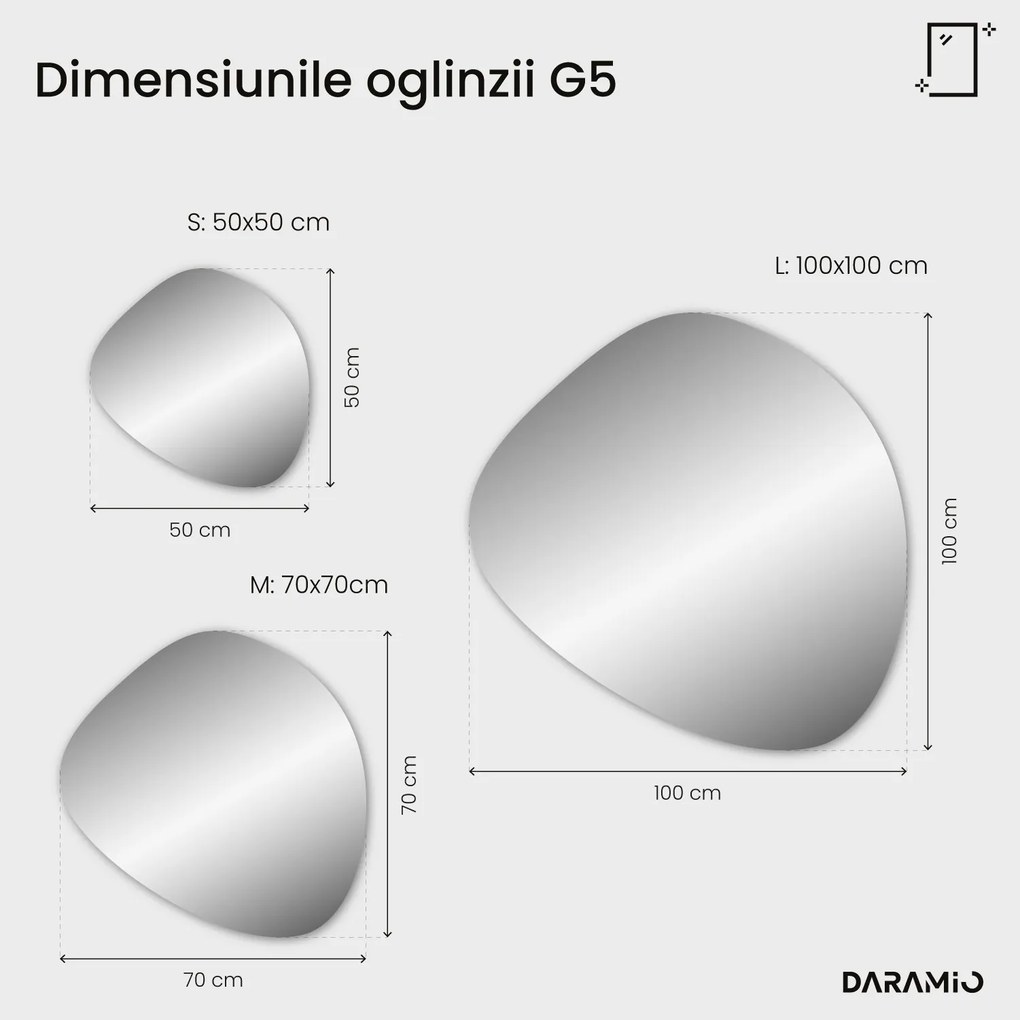 Oglindă atipică cu iluminare LED G5