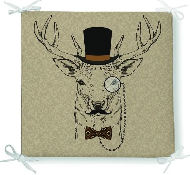 Pernă de scaun din amestec de bumbac Minimalist Cushion Covers Agent, 42 x 42 cm