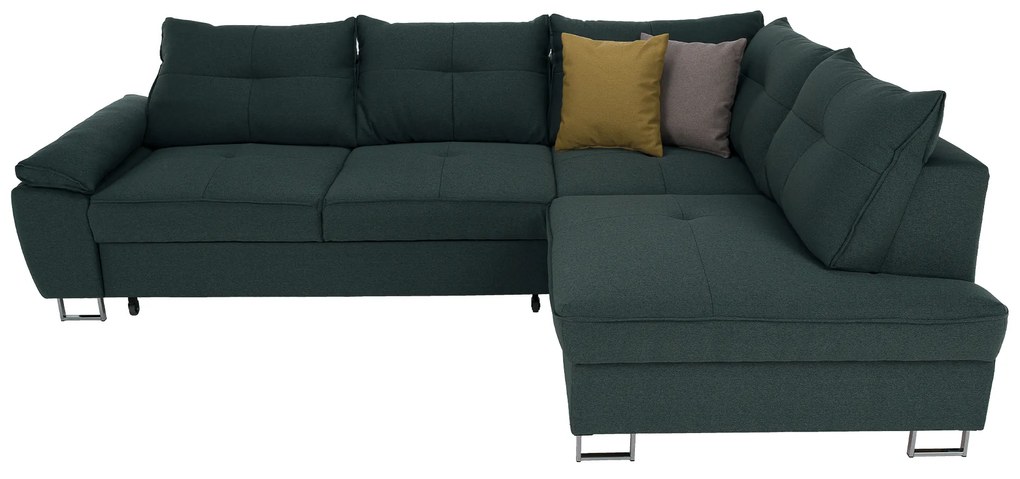 Set de pliere pe colţ, ţesătură smarald Tatum, dreapta, FELDA