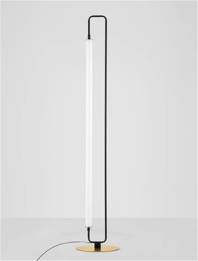 Lampa de podea LED moderna stil minimalist WETRO negru