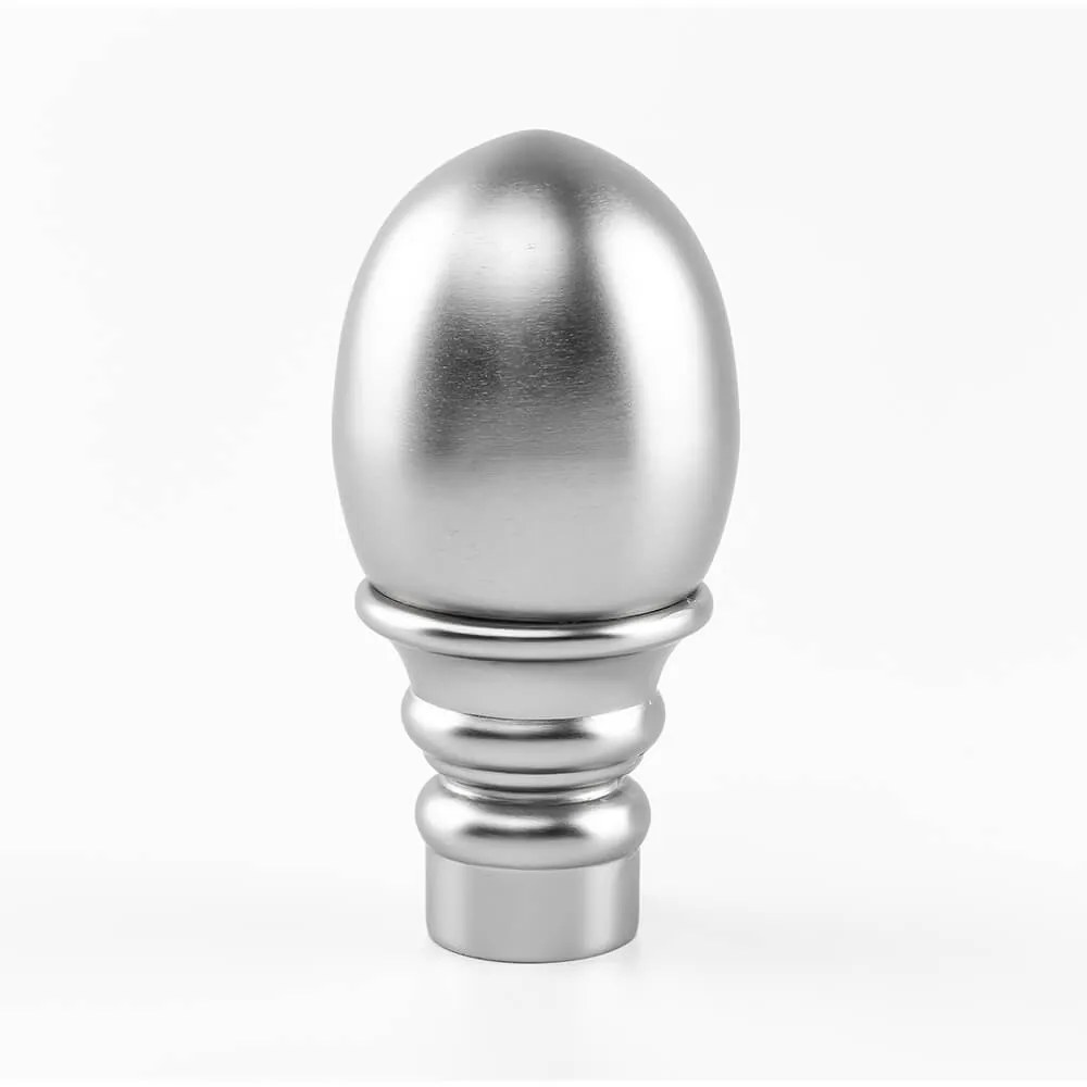 Galerie dubla bara zimtata cu prindere în tavan Calypso 25/19 – metal, argintiu - 320 cm