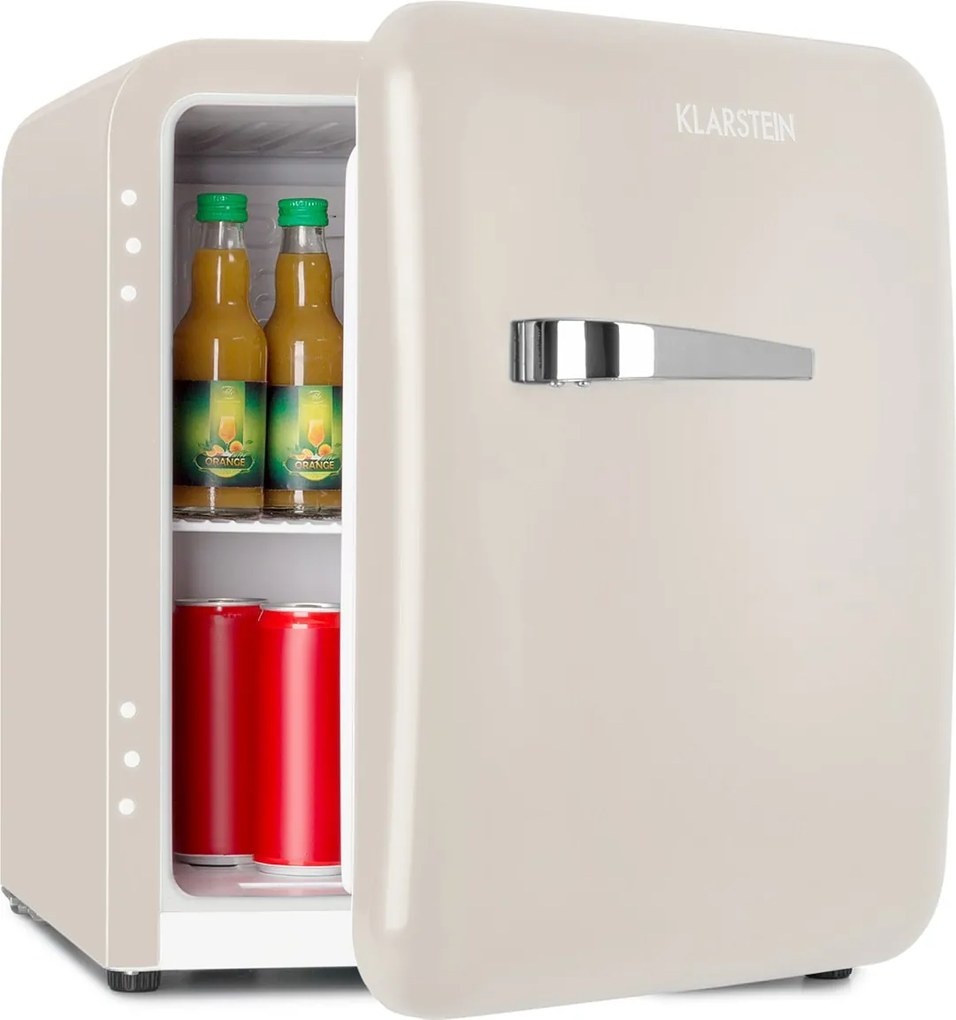 Klarstein Audrey Mini, frigider retro, 48 l, 2 nivele, energie. clasa F