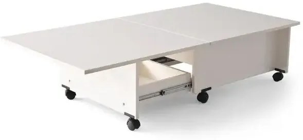 Masuta de cafea extensibila multifunctionala Smart Alb