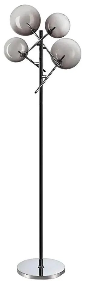 Lampadar LED Ideal Lux EQUINOXE 4xG4/2W/230V crom lucios/fumuriu