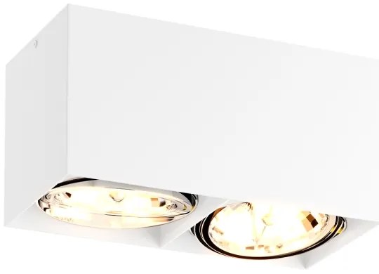 Spot BOX 2 2xGU10-ES111/15W/230V alb Zuma Line ACGU10-116