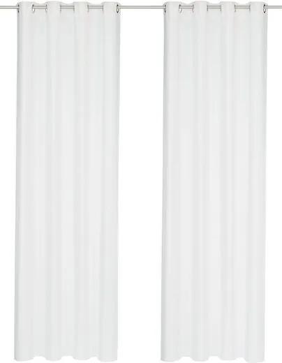 Set 2 draperi Raja alb 140/145 cm