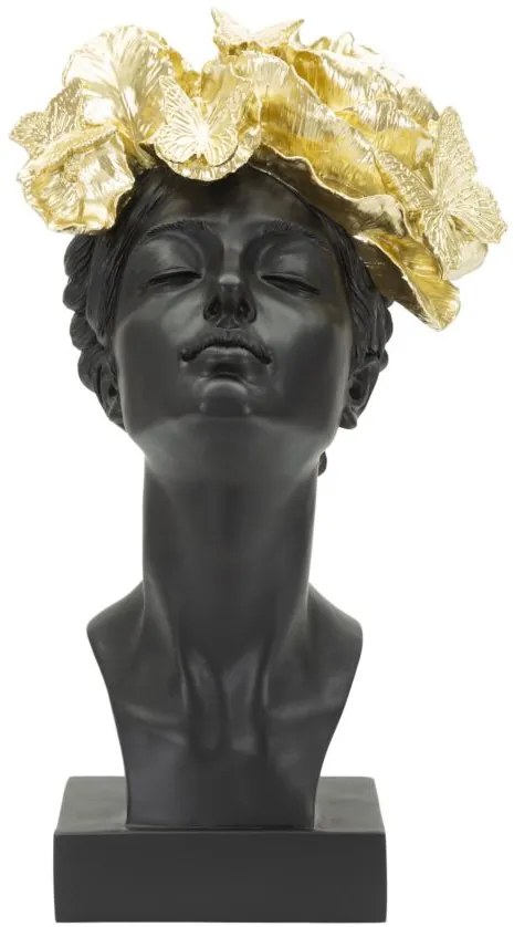 Mauro Ferretti Statuie Femeie Cu Fluturi Pe Cap cm 21X20X36,5 | Aosom Romania
