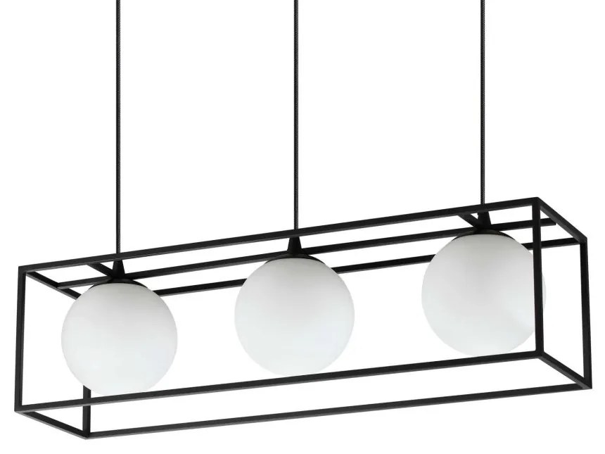 Lustra suspendata design modern Lingotto sp3 negru