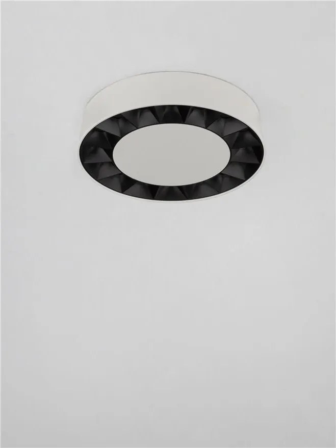 Plafoniera LED exterior moderna IP65 CONVEX alb D-17,6cm