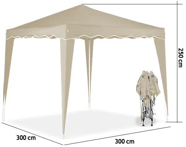 Deuba Stand Capri 3x3 crem