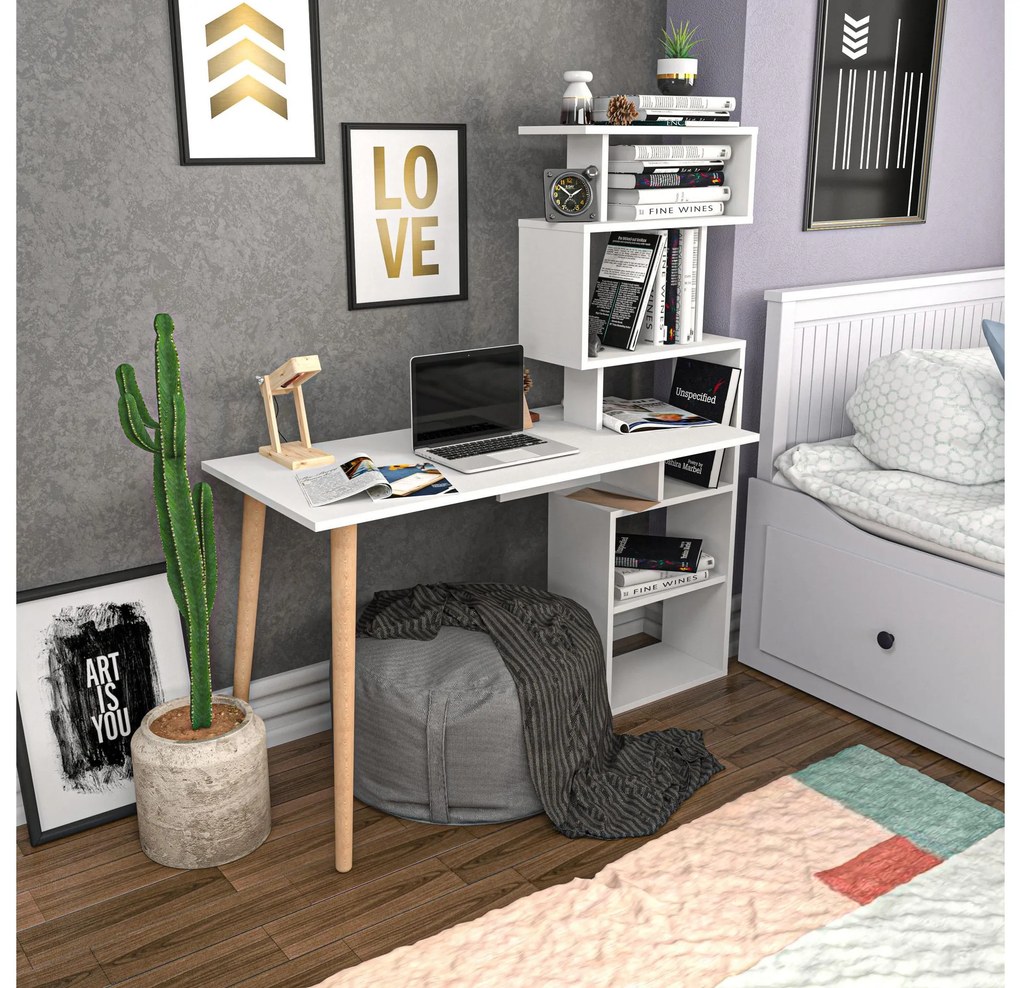 Masă PC Veratum (Alb) . 1102635