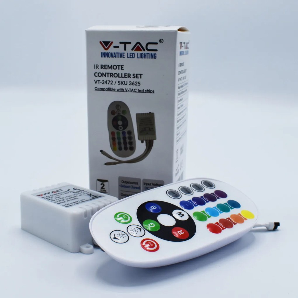 Controller 24 taste banda led RGB 12/24V 6A V-TAC