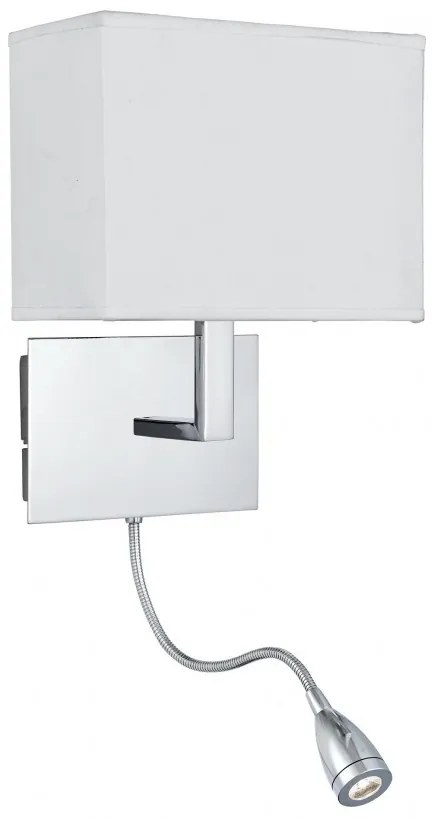 Aplica moderna eleganta cu reader Led Wall crom 6519CC SRT