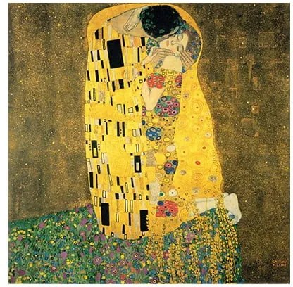 Reproducere tablou Gustav Klimt - The Kiss, 60 x 60 cm
