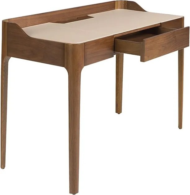 Birou deosebit design LUX Walnut-Leatherette