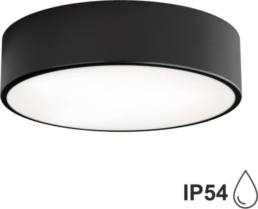 Brilagi - LED RGBW plafonieră de baie dimabilă CLARE 2xE27/9W/230V IP54 Wi-Fi neagră