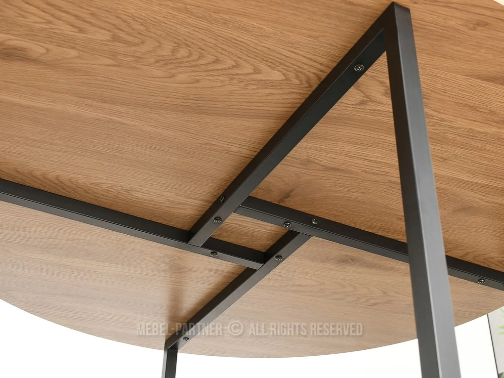 Masă de sufragerie Bird (stejar + negru). 1111740