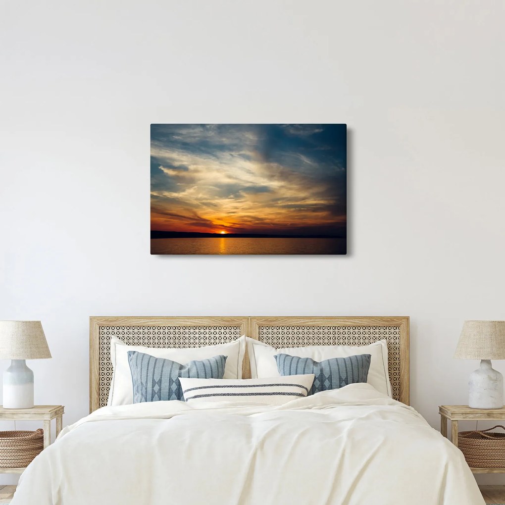 Tablou cu apus de soare (90x60 cm)