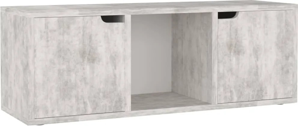 vidaXL Comodă TV, gri beton, 88,5x27,5x30,5 cm, lemn prelucrat