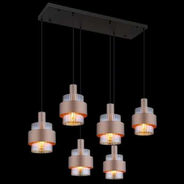 Globo 15560-6HA - Candelabru suspendat pe cablu MILLEY, 6xE27/60W/230V