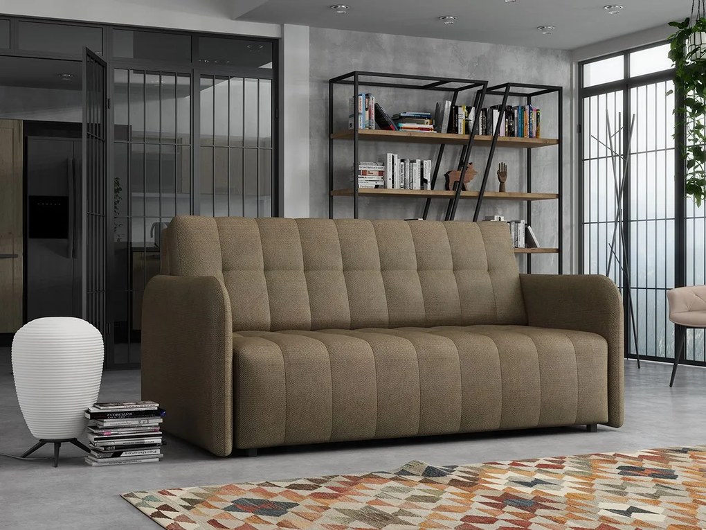 Canapea extensibilă Clovea Grand IV (maro) (cu sp. depozitare). Promo -17%. 1105494