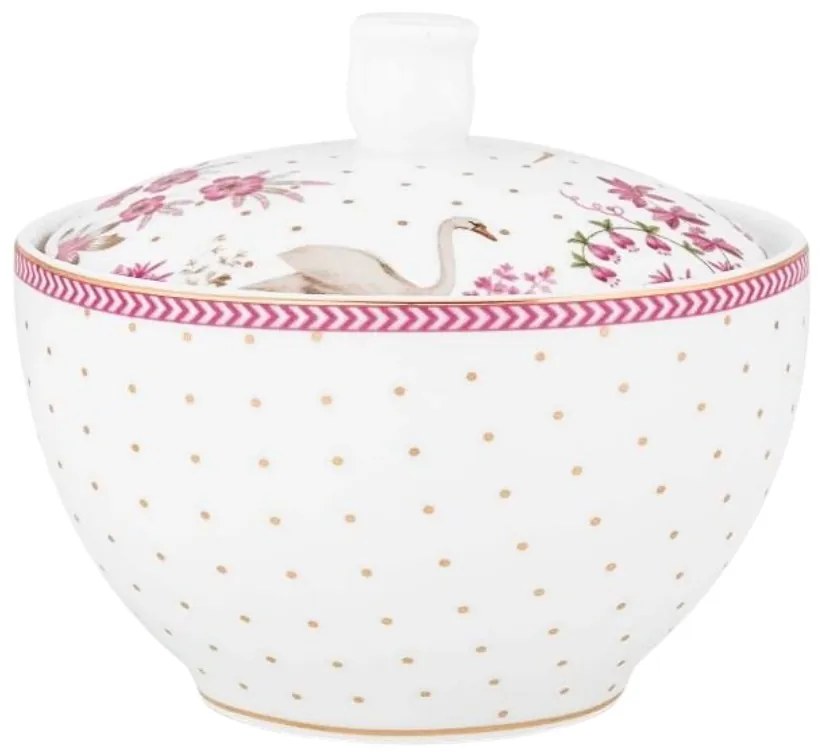 Zaharniță porțelan, Pip Studio, Dots Gold Pink, 300 ml, colecția Jolie