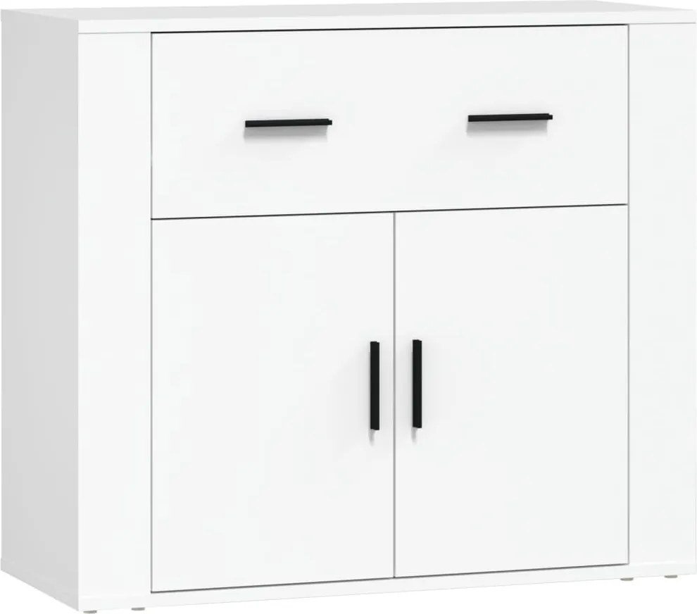 vidaXL Dulap, alb, 80x33x70 cm, lemn prelucrat