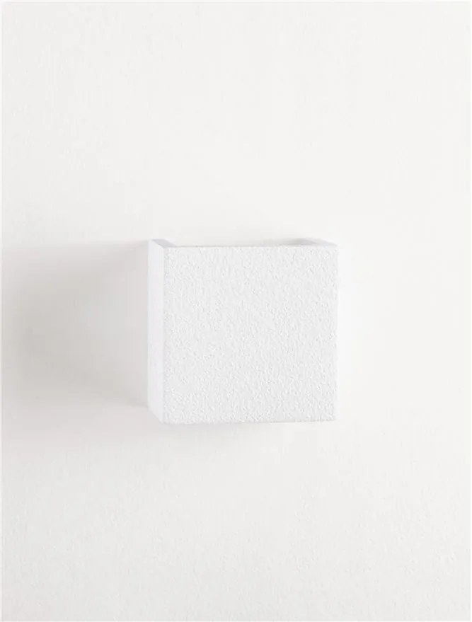 Aplica de perete ambientala din ghips SENSIA alb