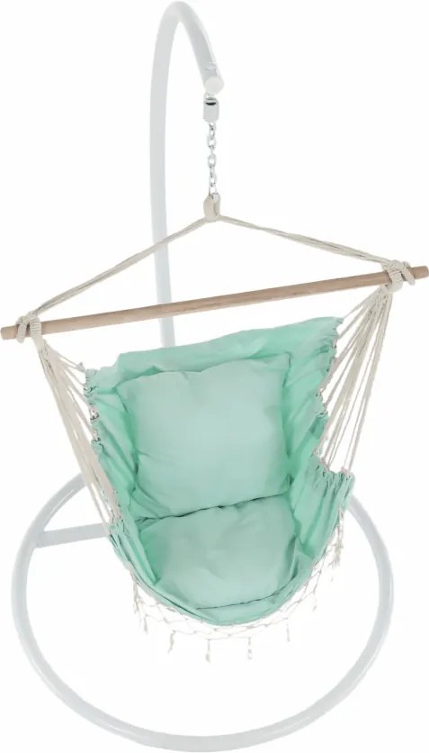 Fotoliu balansoar suspendabil, neo mentă, OFRAME