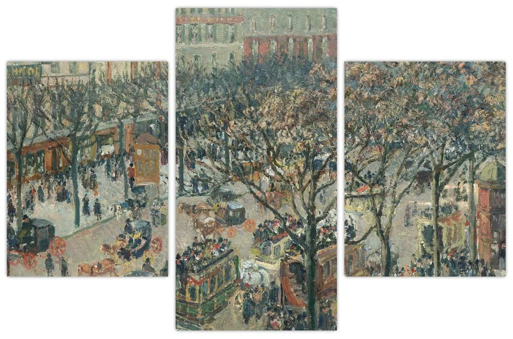 Tablou - Camille Pissarro, Boulevard des Italiens, Morning, Sunlight, reproducere (90x60 cm)