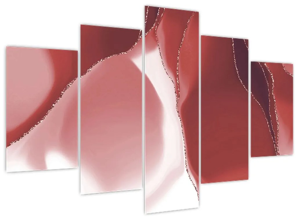 Tablou - Floare abstractă roșie N⁰3 (150x105 cm)