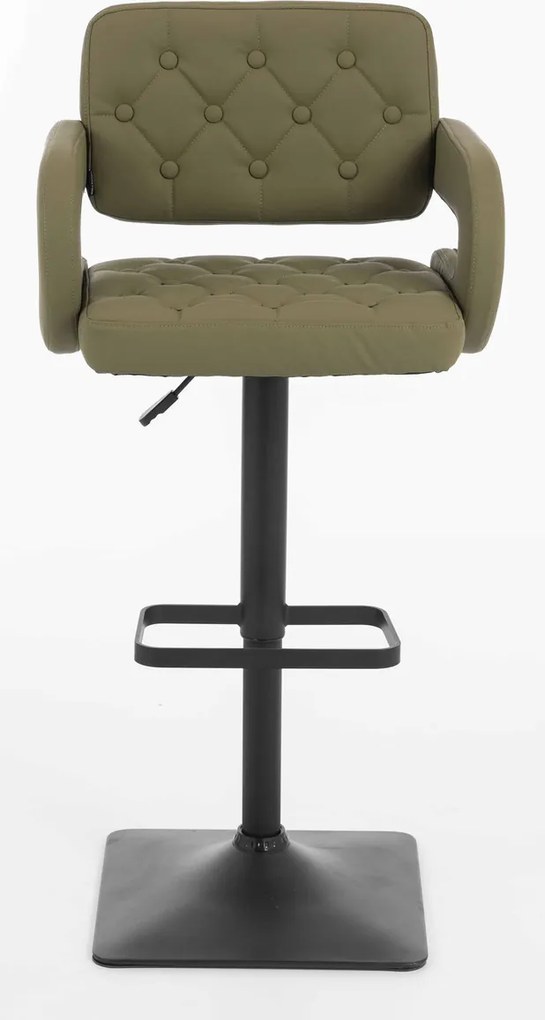 HR8403KW Scaun Khaki Piele Ecologica Premium Soft cu Bază Neagră