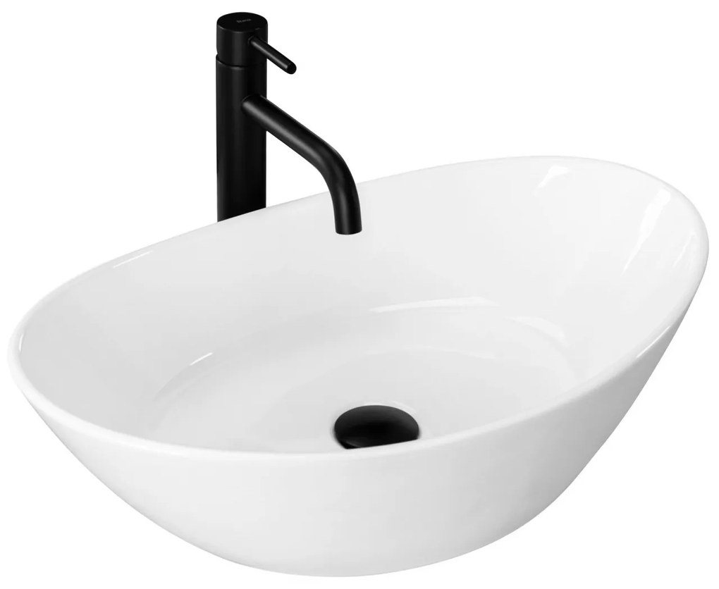 Lavoar Kate alb L55,5 cm
