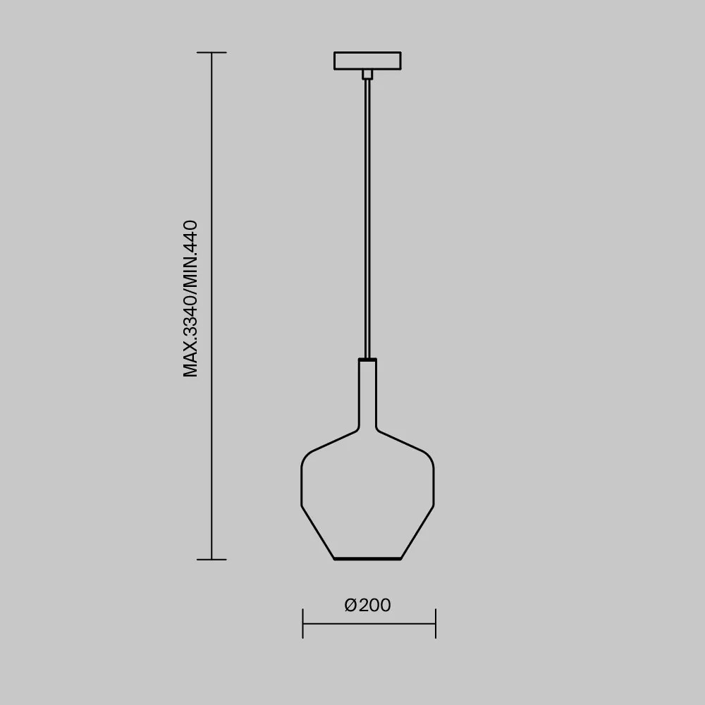Lustra/Pendul design modern decorativ Duality 20cm