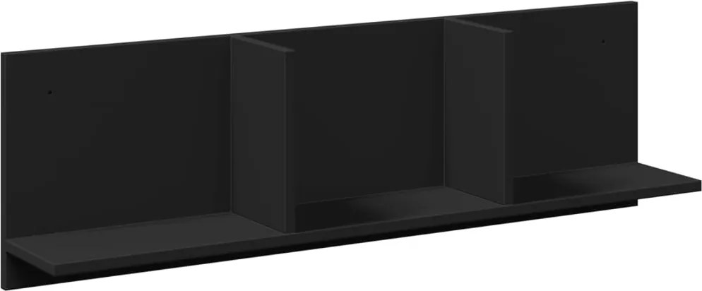vidaXL Dulap de perete, 100x16,5x30 cm, negru, lemn prelucrat