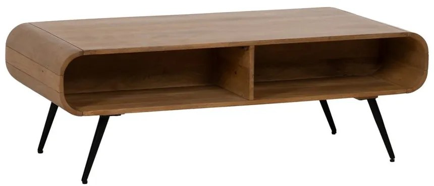 Măsuță de cafea în culoare naturală din lemn de mindi 60x120 cm Mahón – Ixia