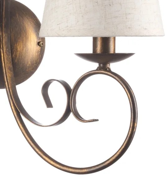 Aplică ONLI POMPEI 2xE14/6W/230V bronz