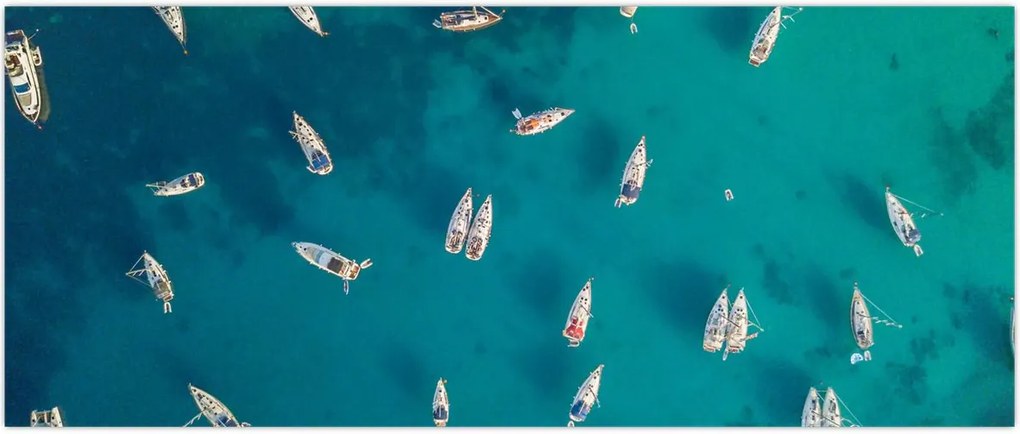 Tablou - Sailboats (120x50 cm)