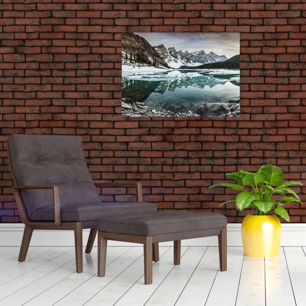 Tablou - lacul iarna (70x50 cm)