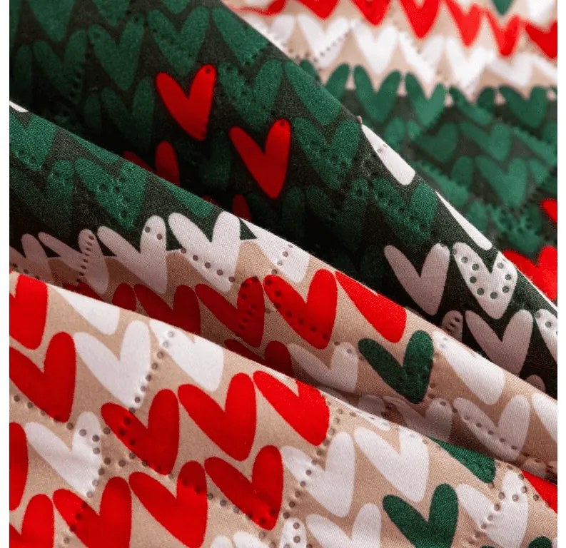Cuvertura de pat cu model FROSTED CHRISTMAS, colorat Dimensiune: 220 x 240 cm