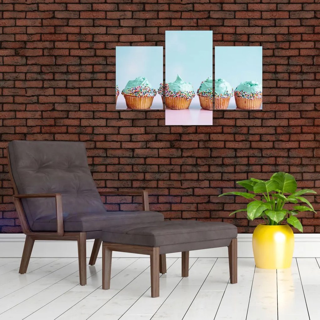 Tablou cu cupcakes (90x60 cm)