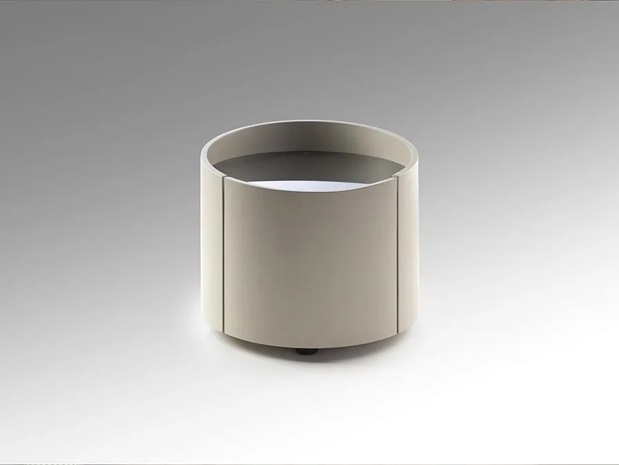 Noptiera rotunda cu sertar Iza khaki