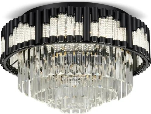 BRILAGI - Plafonieră LED dimabilă CROWN LED/41W/230V diam. 48 cm neagră + telecomandă