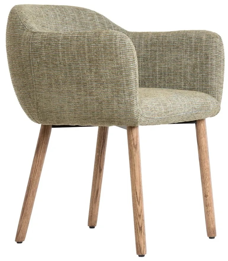 Set de scaune de sufragerie verde deschis cu cotiere 2 buc. tapițat Blaine – Light &amp; Living