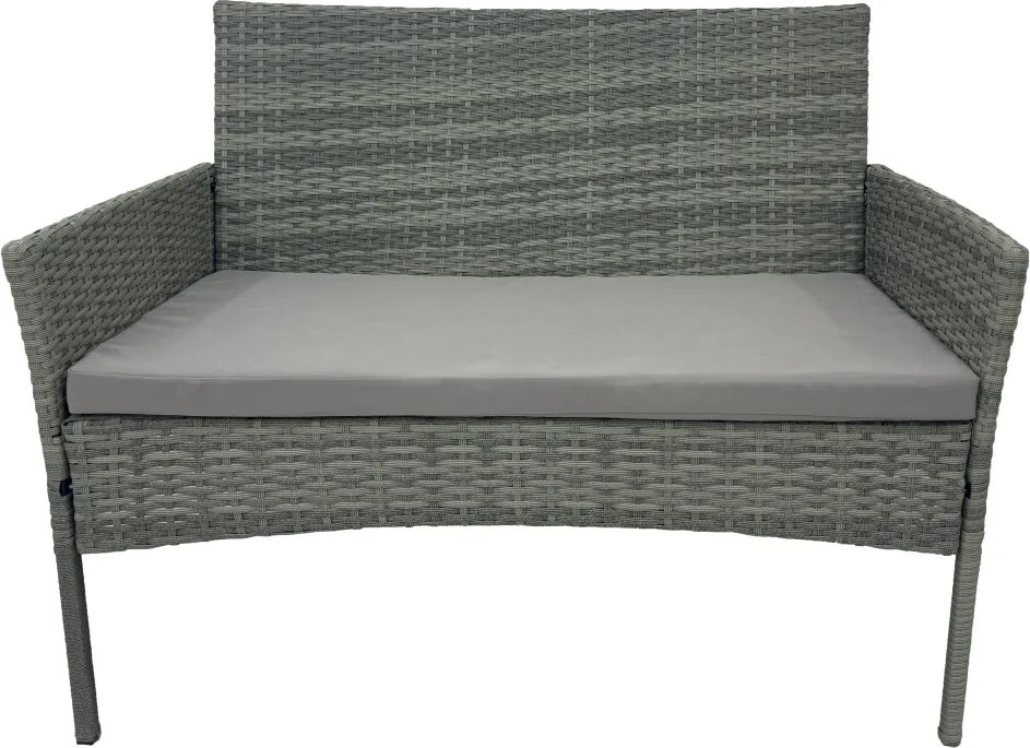 Set 4 piese din ratan,pentru grădină, gri, RATANA 2 NEW