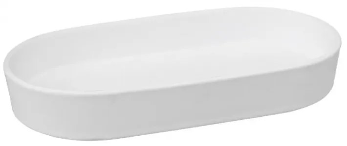 Sapuniera Cotton White, ceramica, 19.3 x 10.6 x h 3 cm
